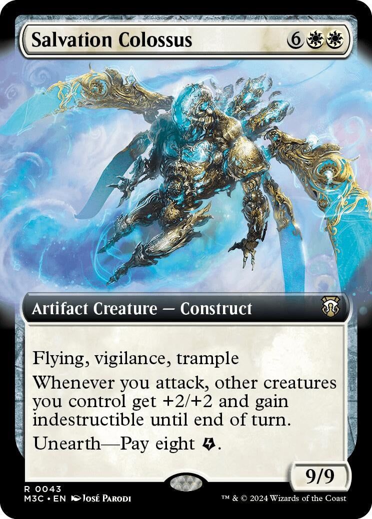 Image for Salvation Colossus (Extended Art) (Ripple Foil) (43) (M3C) - Magic: The Gathering