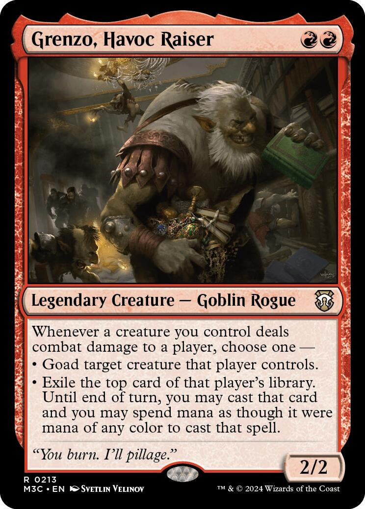 Image for Grenzo, Havoc Raiser (Ripple Foil) (213) (M3C) - Magic: The Gathering