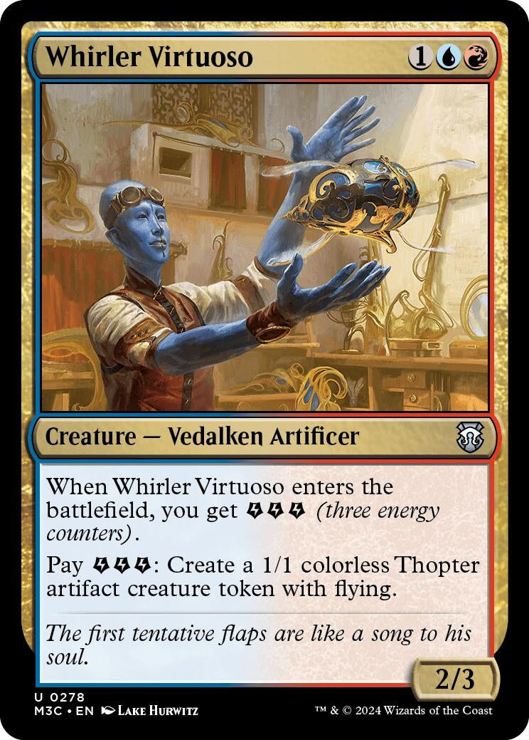 Image for Whirler Virtuoso (Ripple Foil) (278) (M3C) - Magic: The Gathering