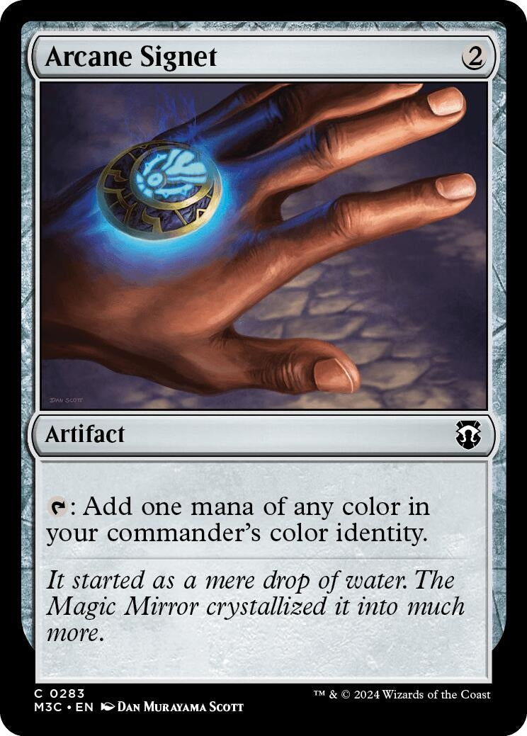 Image for Arcane Signet (Ripple Foil) (283) (M3C) - Magic: The Gathering