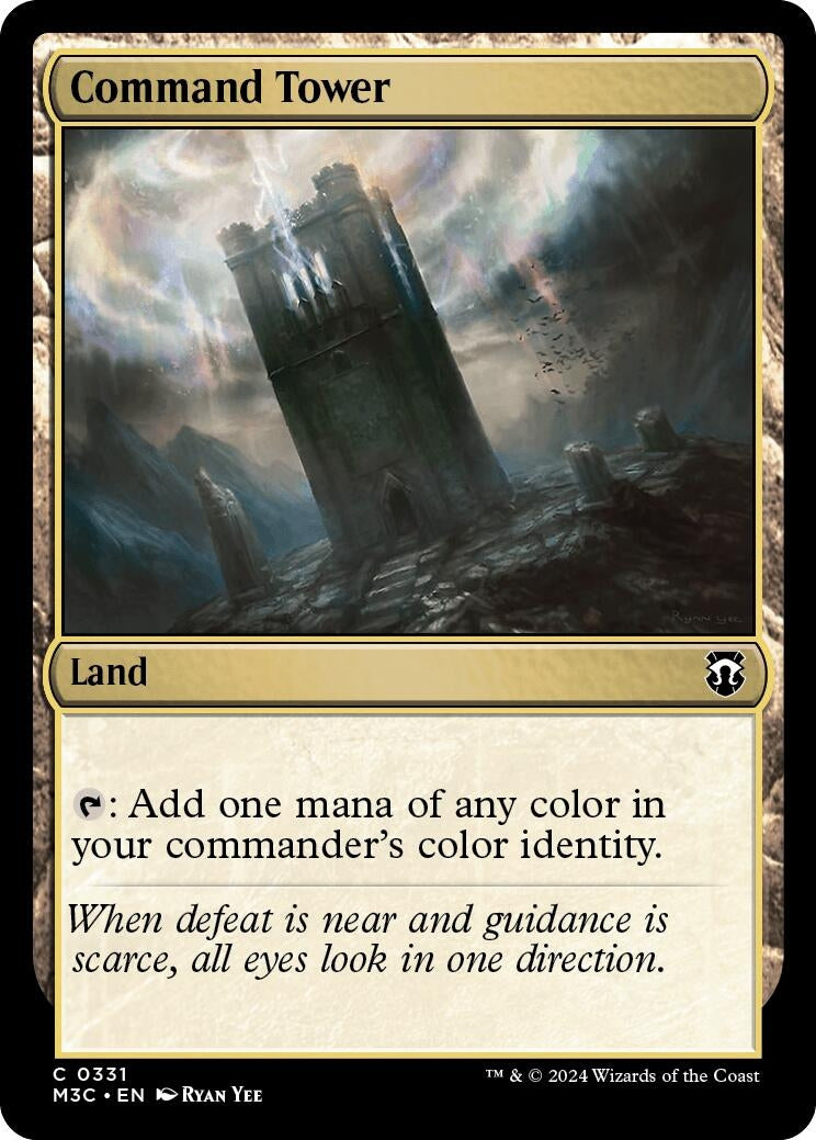 Image for Command Tower (Ripple Foil) (331) (M3C) - Magic: The Gathering
