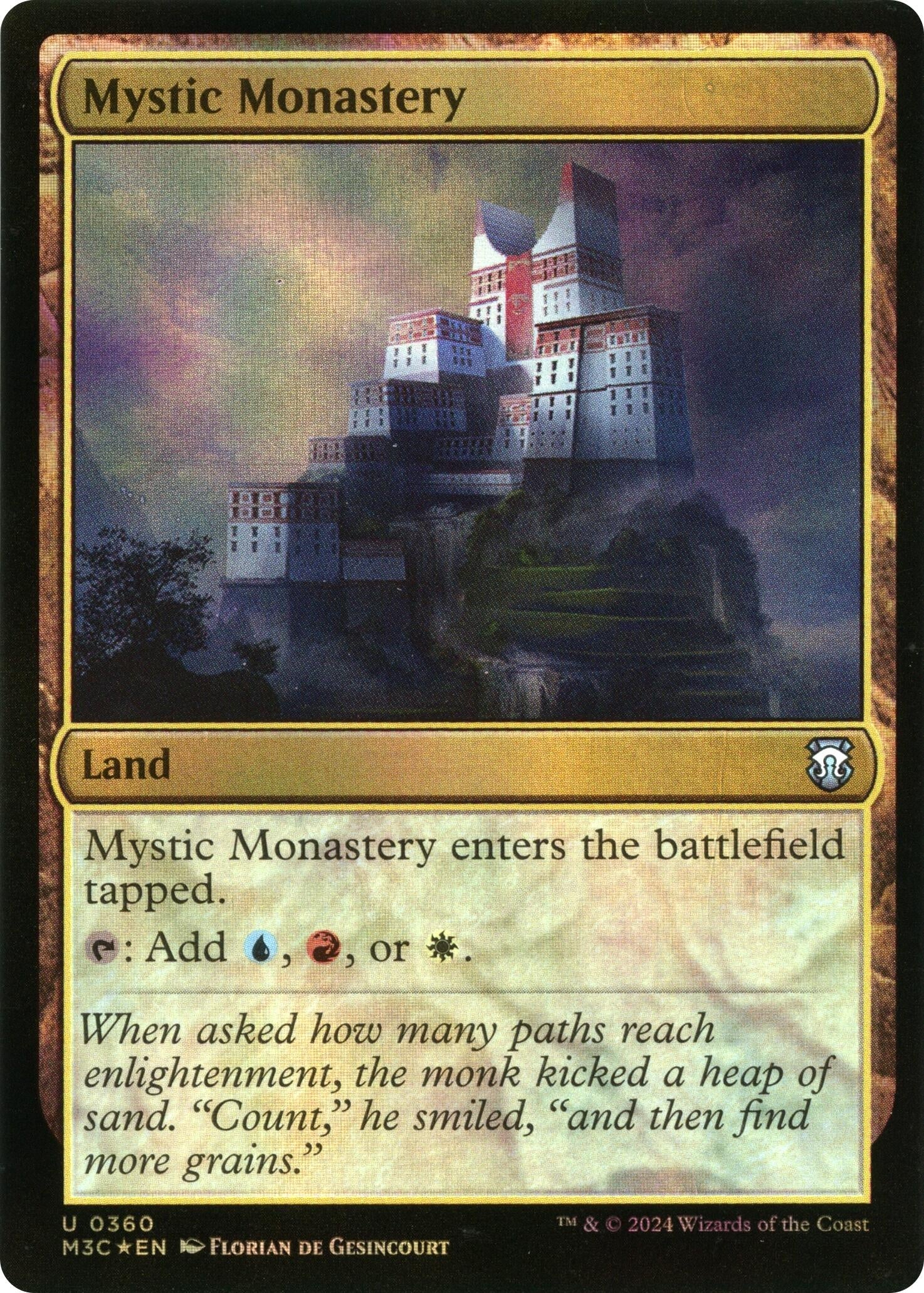 Image for Mystic Monastery (Ripple Foil) (360) (M3C) - Magic: The Gathering