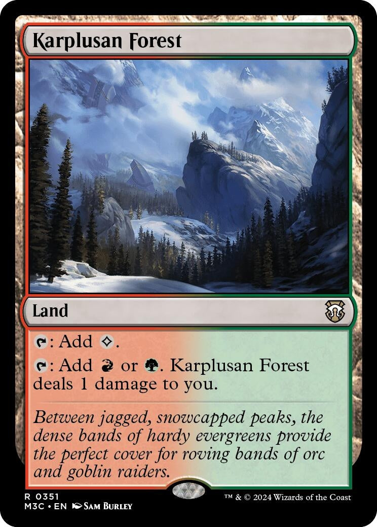 Image for Karplusan Forest (351) (M3C) - Magic: The Gathering