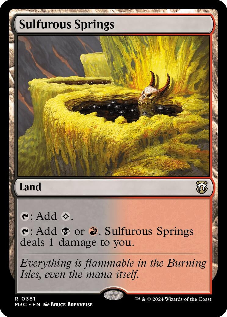Image for Sulfurous Springs (381) (M3C) - Magic: The Gathering