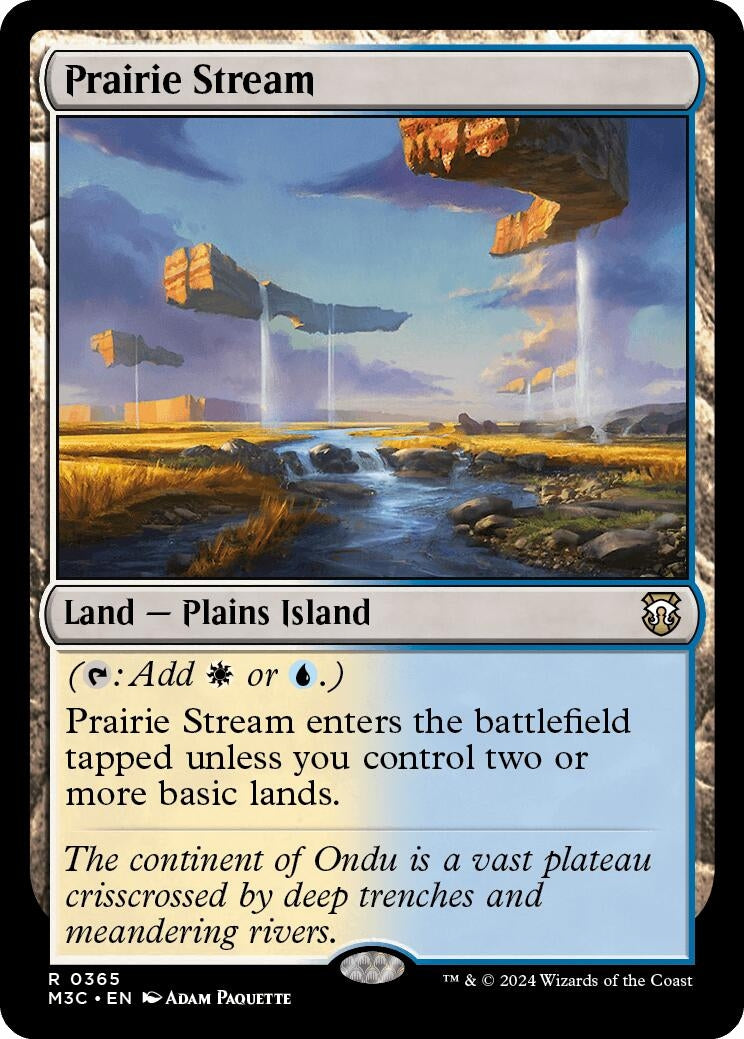 Image for Prairie Stream (Ripple Foil) (365) (M3C) - Magic: The Gathering