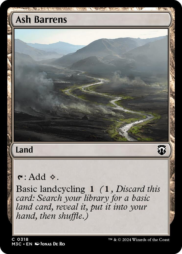 Image for Ash Barrens (318) (M3C) - Magic: The Gathering