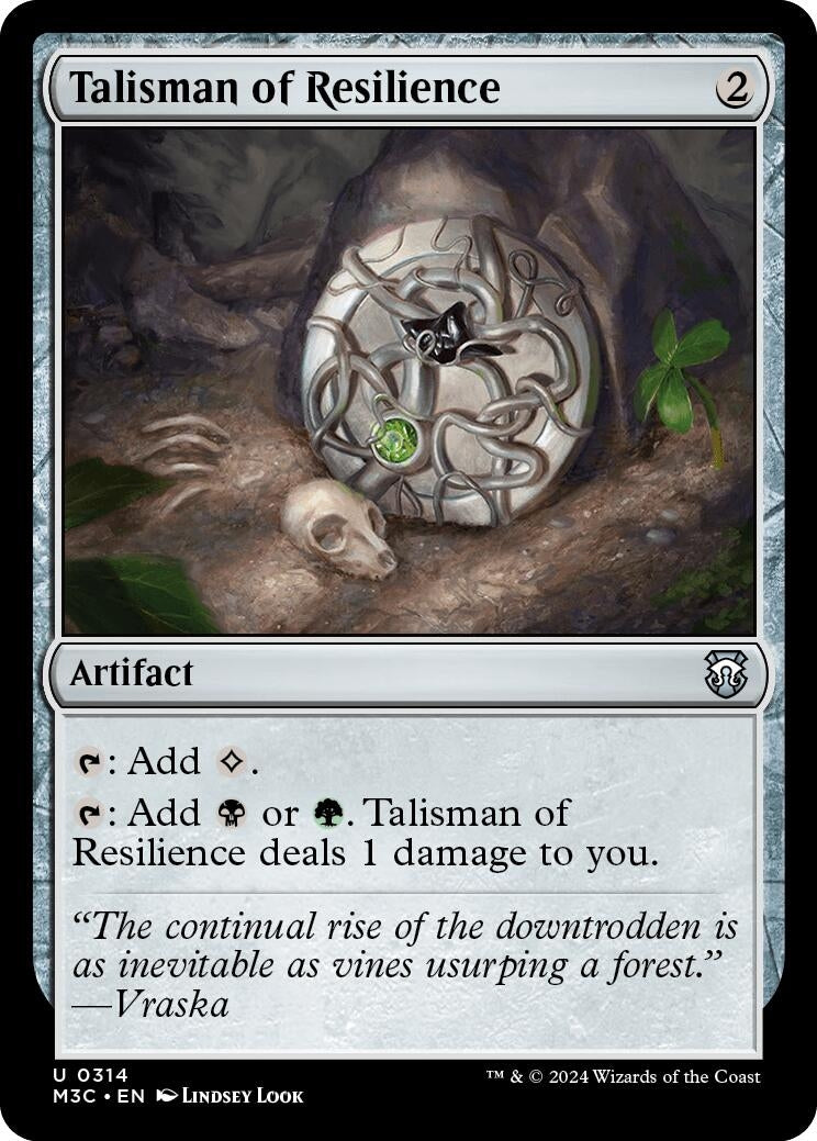Image for Talisman of Resilience (314) (M3C) - Magic: The Gathering