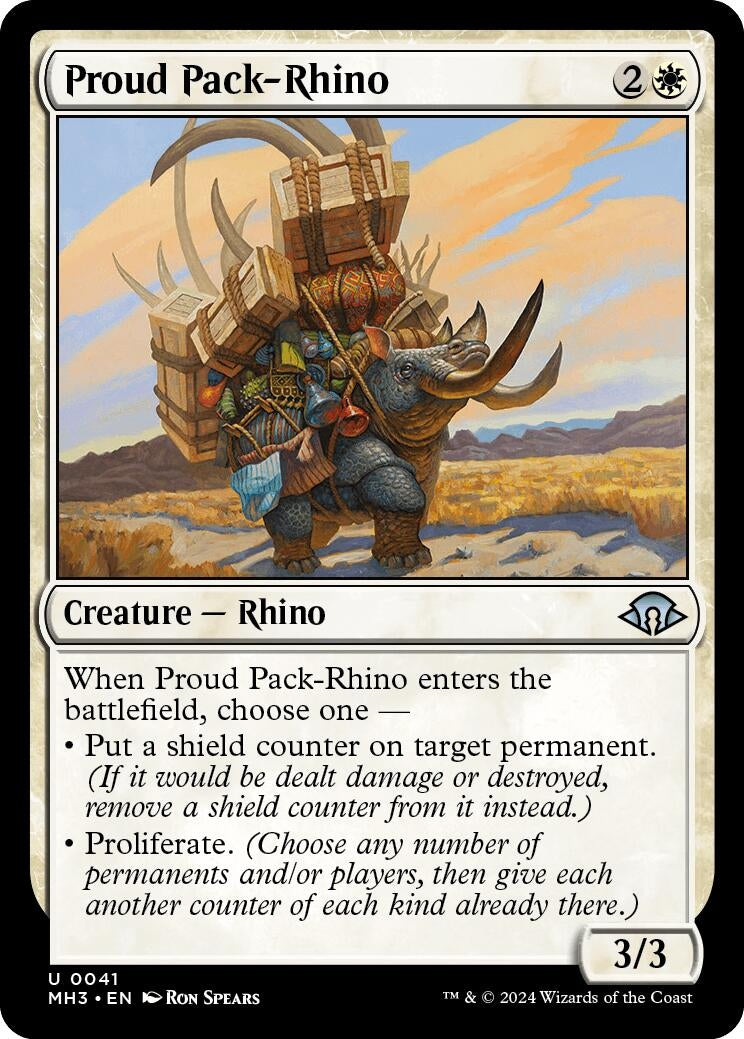 Image for Proud Pack-Rhino (41) (MH3) - Magic: The Gathering