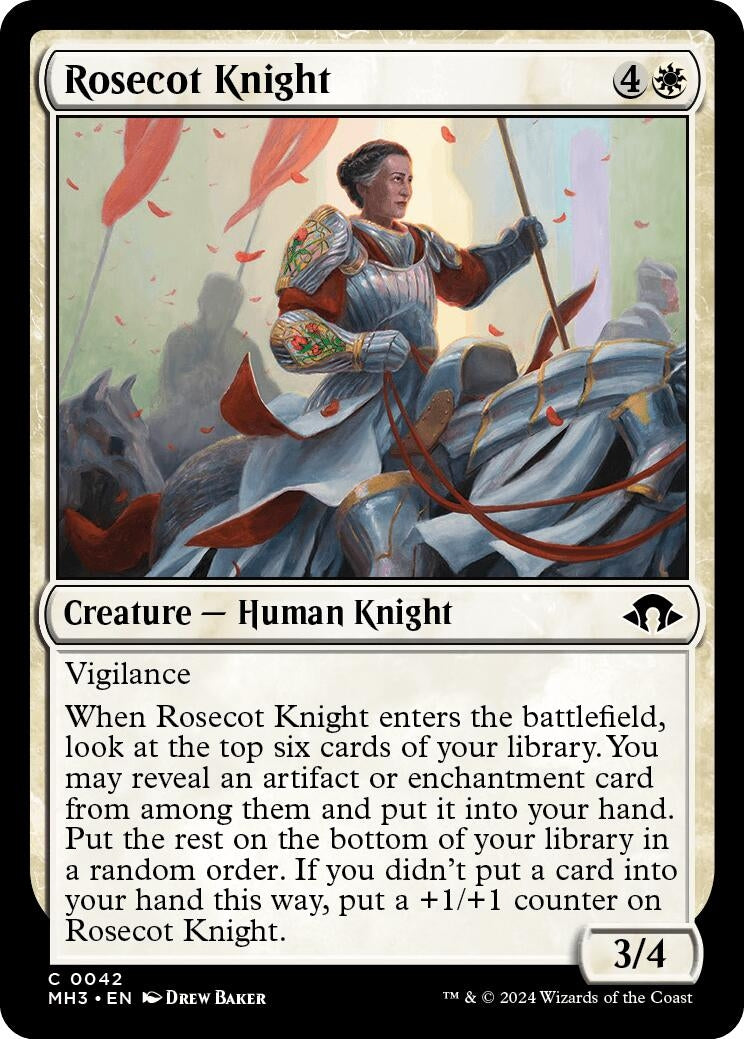 Image for Rosecot Knight (42) (MH3) - Magic: The Gathering