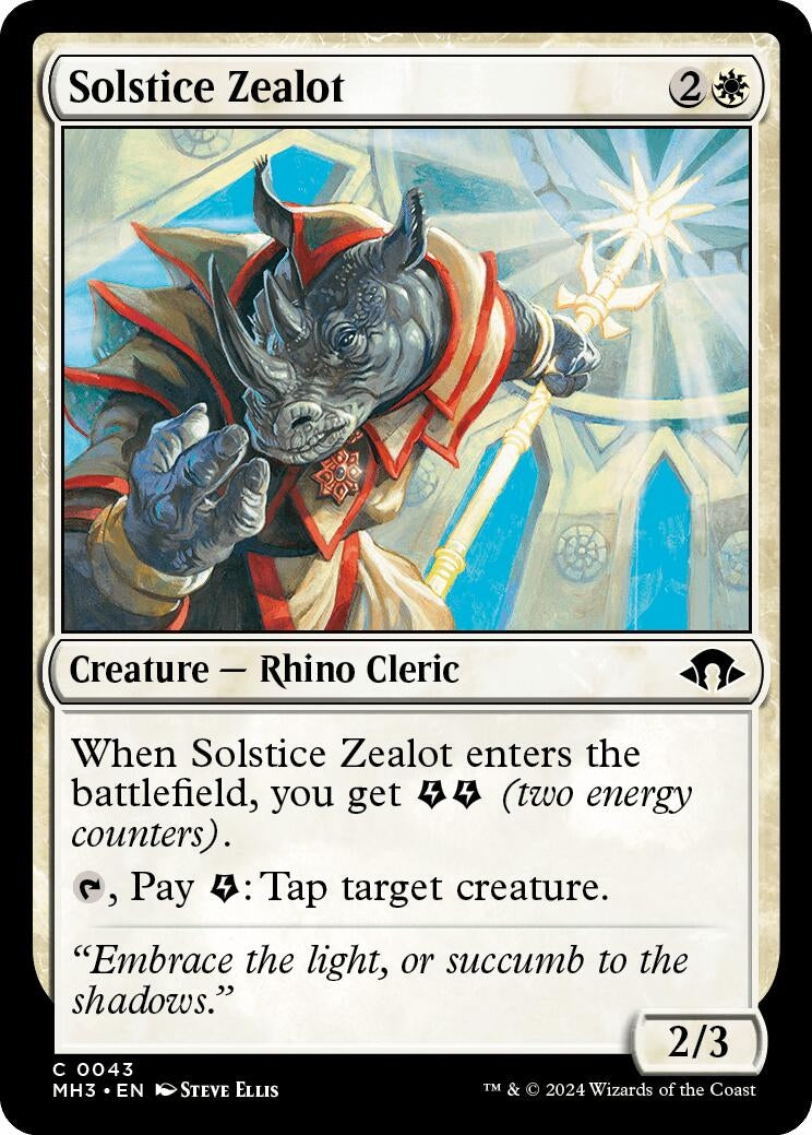Image for Solstice Zealot (43) (MH3) - Magic: The Gathering