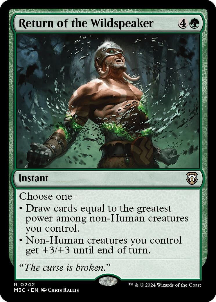 Image for Return of the Wildspeaker (242) (M3C) - Magic: The Gathering