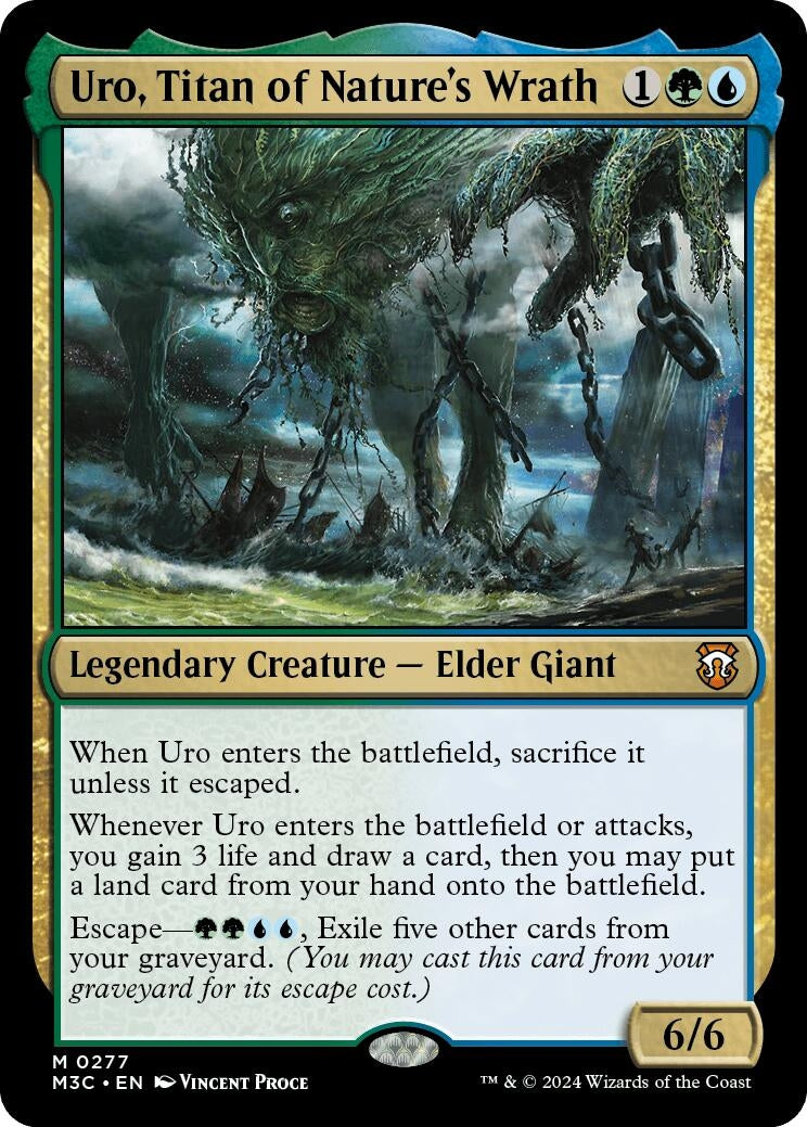 Image for Uro, Titan of Nature's Wrath (277) (M3C) - Magic: The Gathering