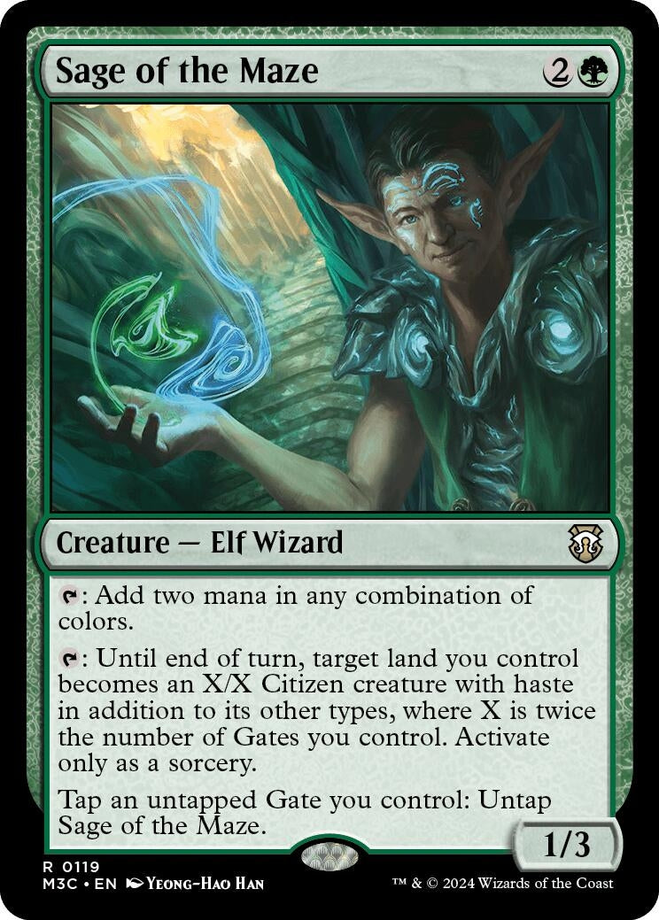 Image for Sage of the Maze (119) (M3C) - Magic: The Gathering