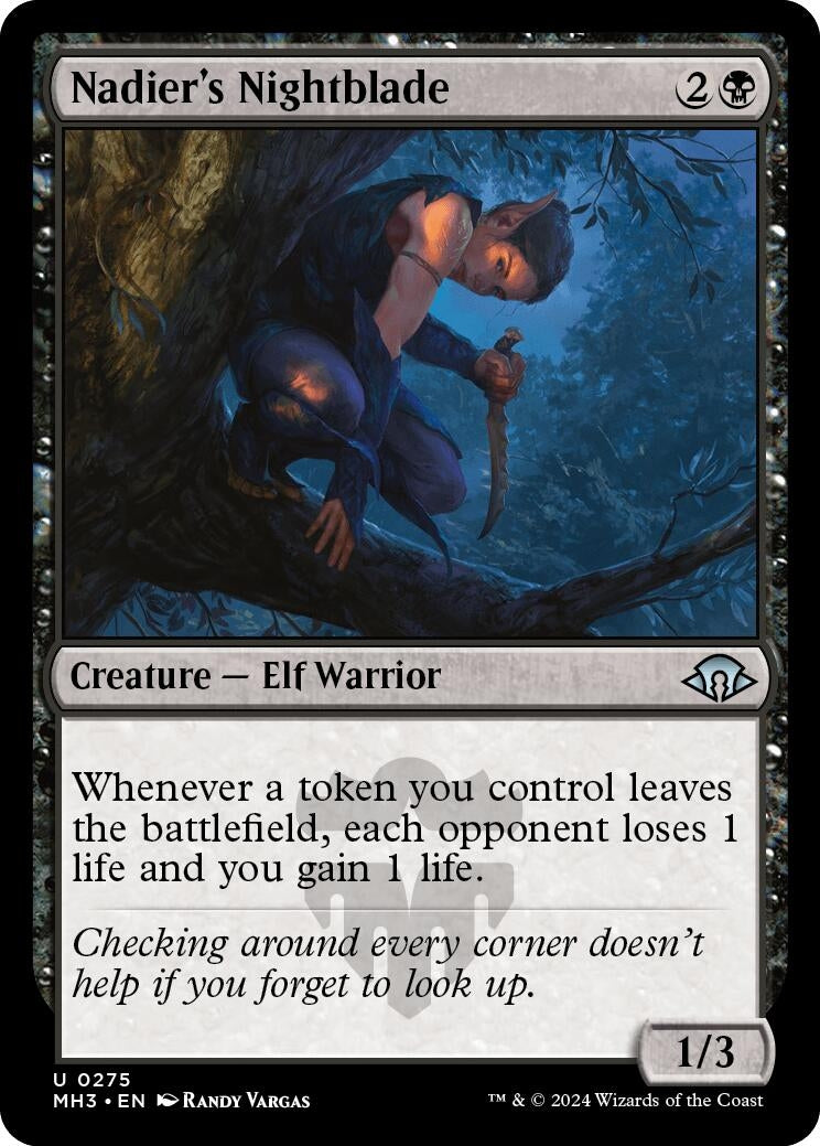 Image for Nadier's Nightblade (275) (MH3) - Magic: The Gathering
