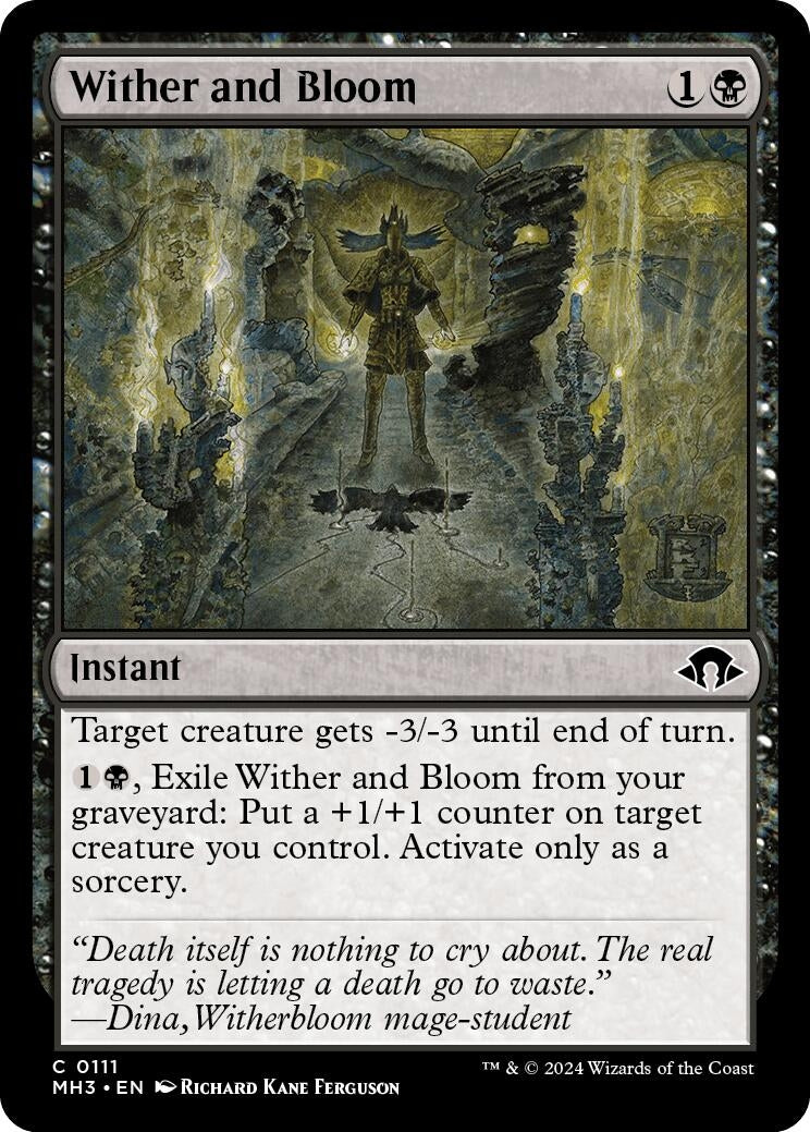 Image for Wither and Bloom (111) (MH3) - Magic: The Gathering