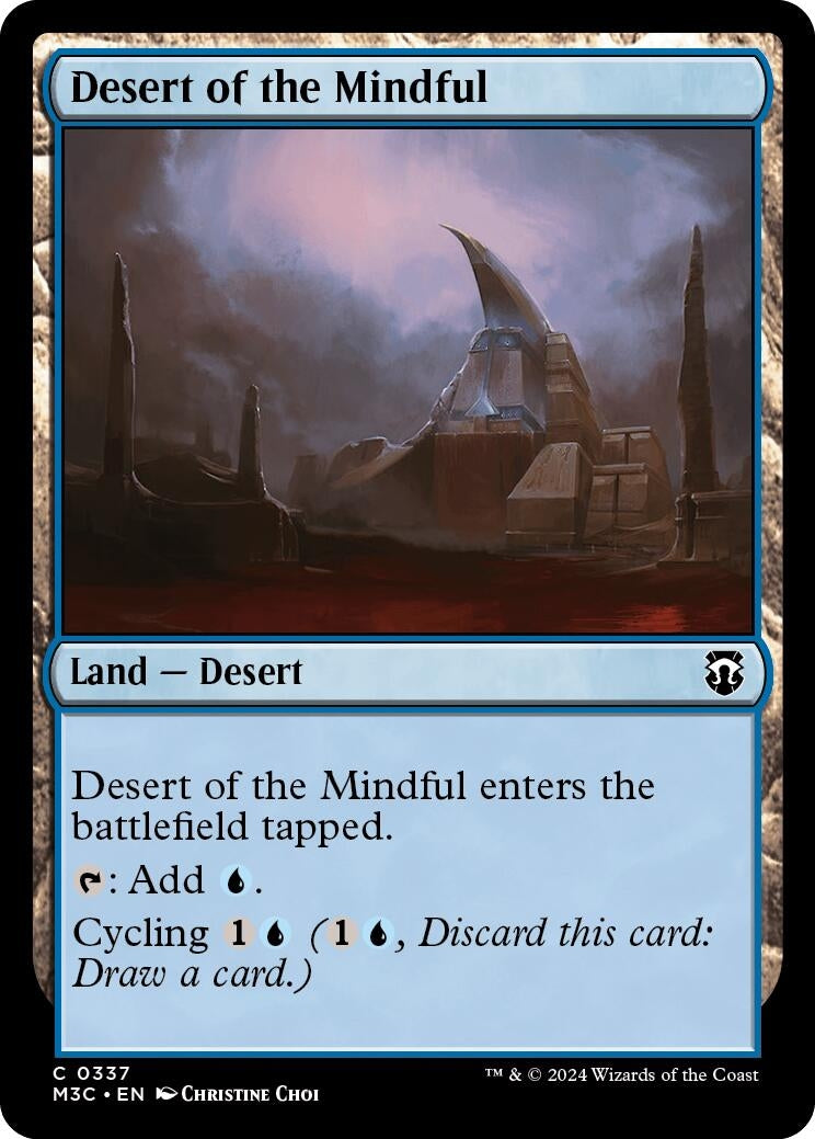 Image for Desert of the Mindful (337) (M3C) - Magic: The Gathering