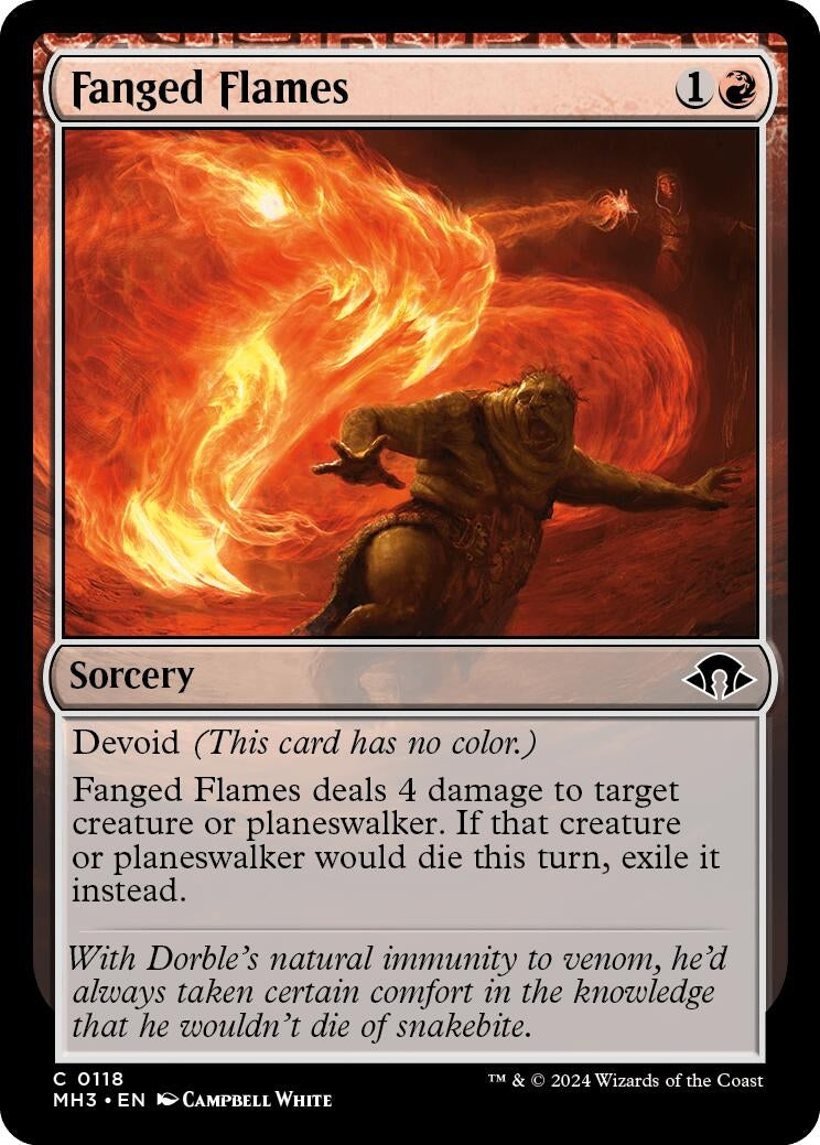 Image for Fanged Flames (118) (MH3) - Magic: The Gathering