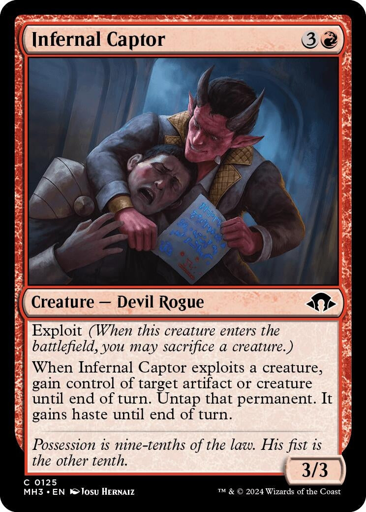 Image for Infernal Captor (125) (MH3) - Magic: The Gathering