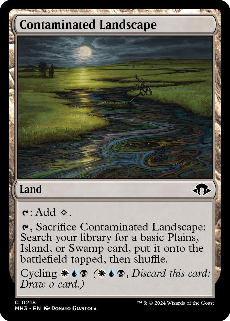 Image for Contaminated Landscape (218) (MH3) - Magic: The Gathering