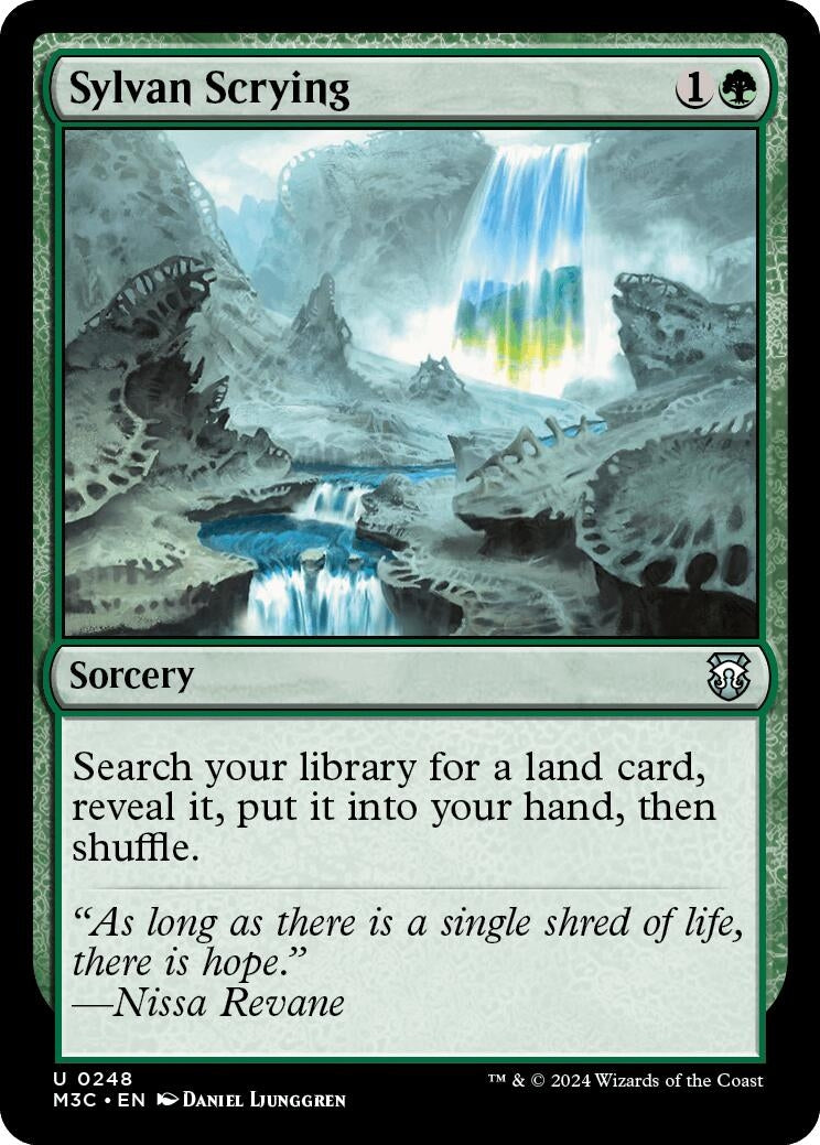 Image for Sylvan Scrying (248) (M3C) - Magic: The Gathering