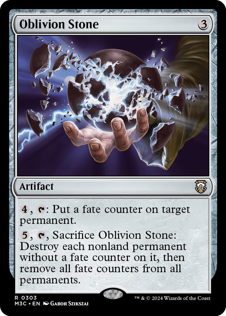 Image for Oblivion Stone (303) (M3C) - Magic: The Gathering