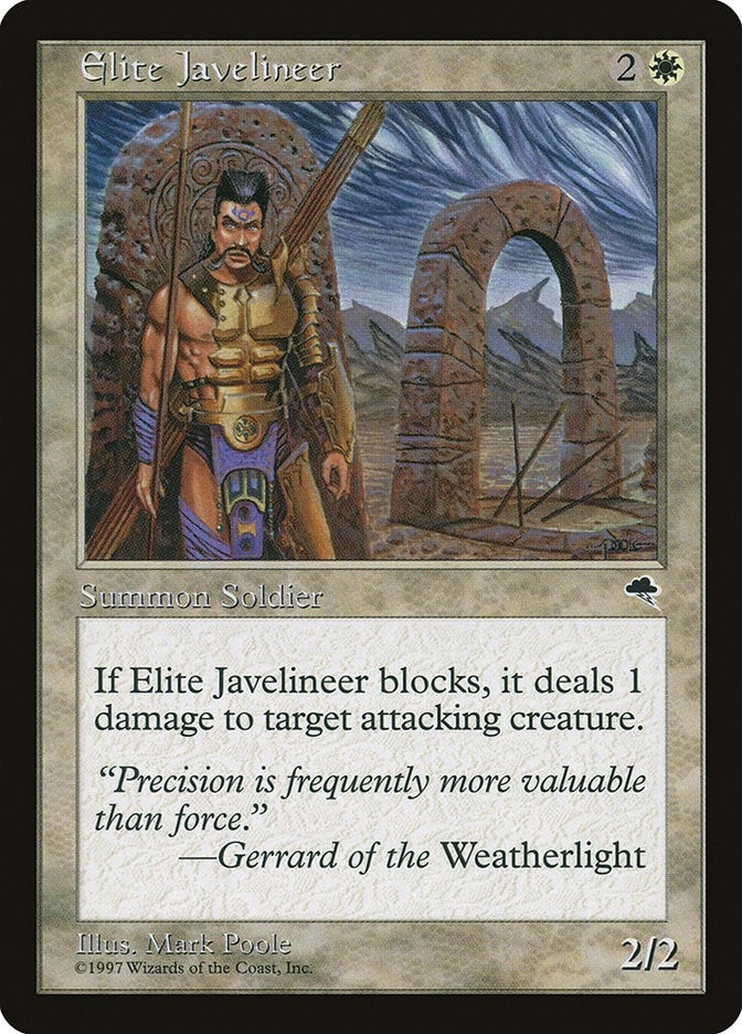 Image for Elite Javelineer (17) (TMP) - Magic: The Gathering