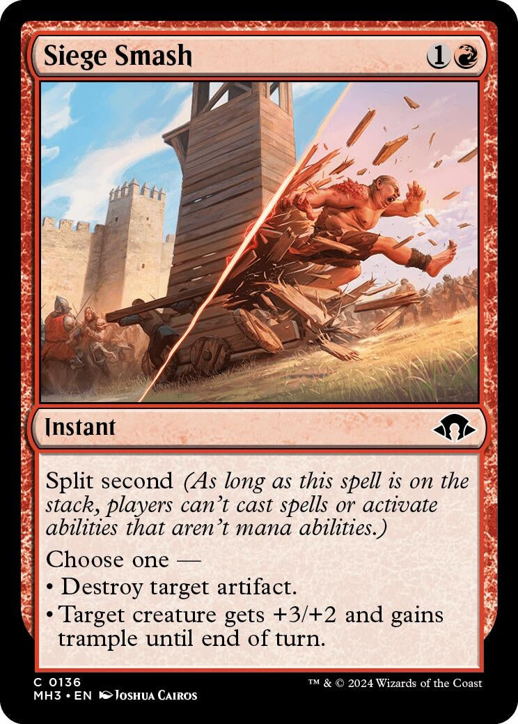 Image for Siege Smash (136) (MH3) - Magic: The Gathering