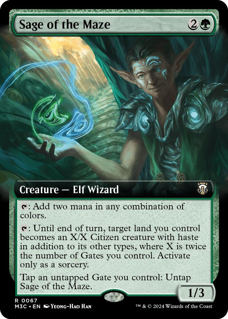 Image for Sage of the Maze (Extended Art) (67) (M3C) - Magic: The Gathering