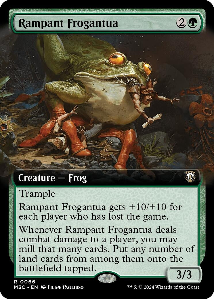 Image for Rampant Frogantua (Extended Art) (66) (M3C) - Magic: The Gathering
