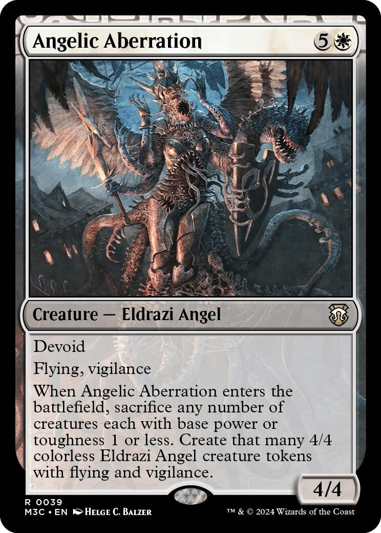 Image for Angelic Aberration (Ripple Foil) (39) (M3C) - Magic: The Gathering