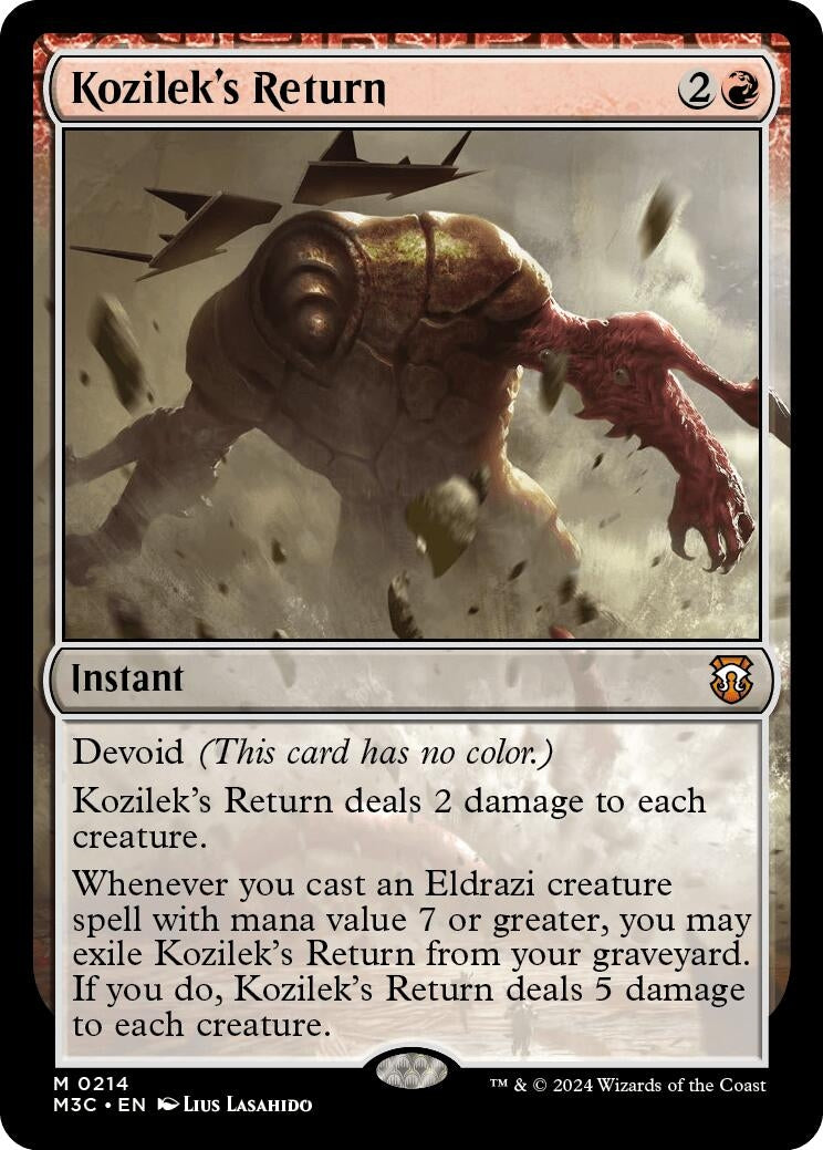 Image for Kozilek's Return (Ripple Foil) (214) (M3C) - Magic: The Gathering