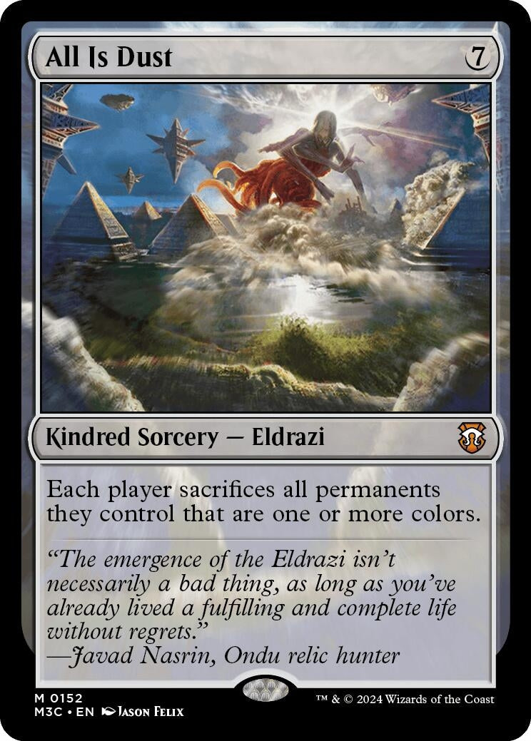 Image for All Is Dust (Ripple Foil) (152) (M3C) - Magic: The Gathering
