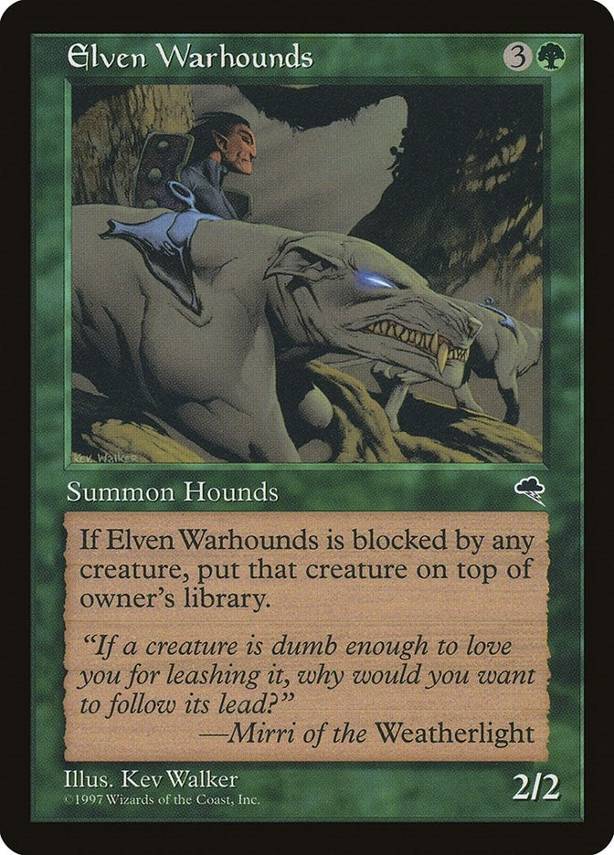 Image for Elven Warhounds (225) (TMP) - Magic: The Gathering