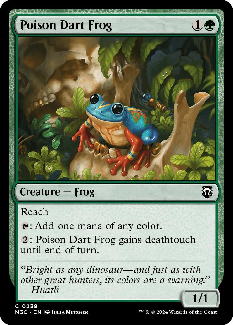 Image for Poison Dart Frog (Ripple Foil) (238) (M3C) - Magic: The Gathering