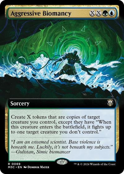 Aggressive Biomancy (Extended Art) (Ripple Foil) (69) (M3C)