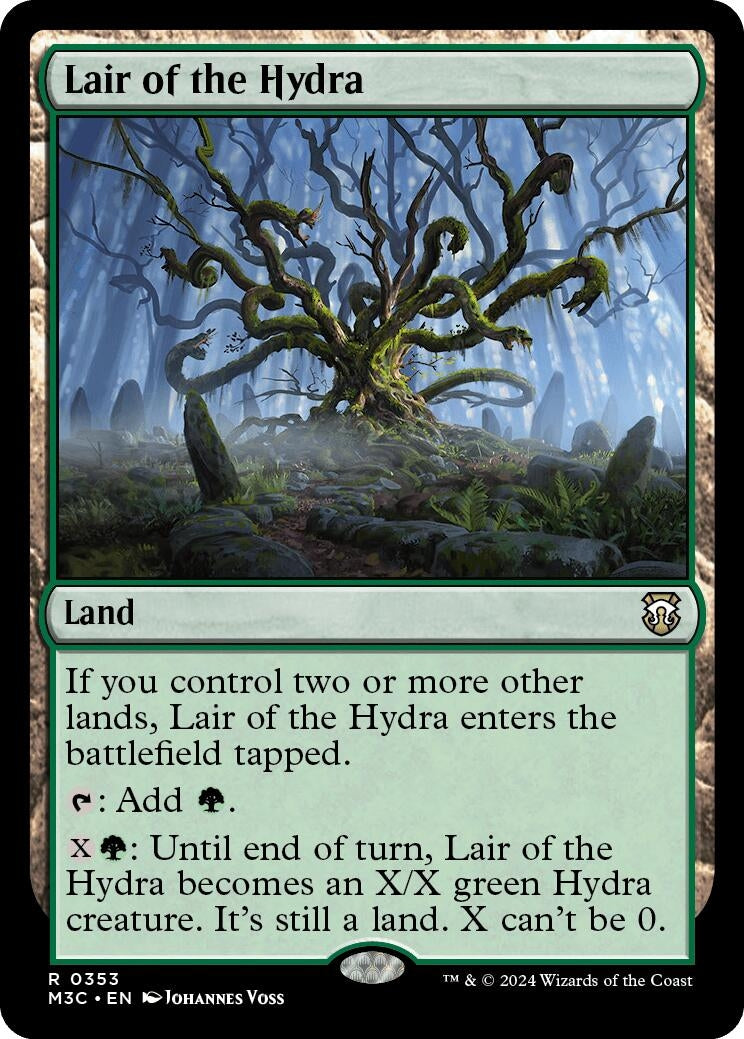 Image for Lair of the Hydra (Ripple Foil) (353) (M3C) - Magic: The Gathering