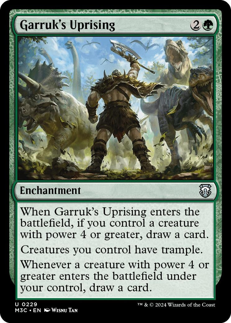 Image for Garruk's Uprising (Ripple Foil) (229) (M3C) - Magic: The Gathering