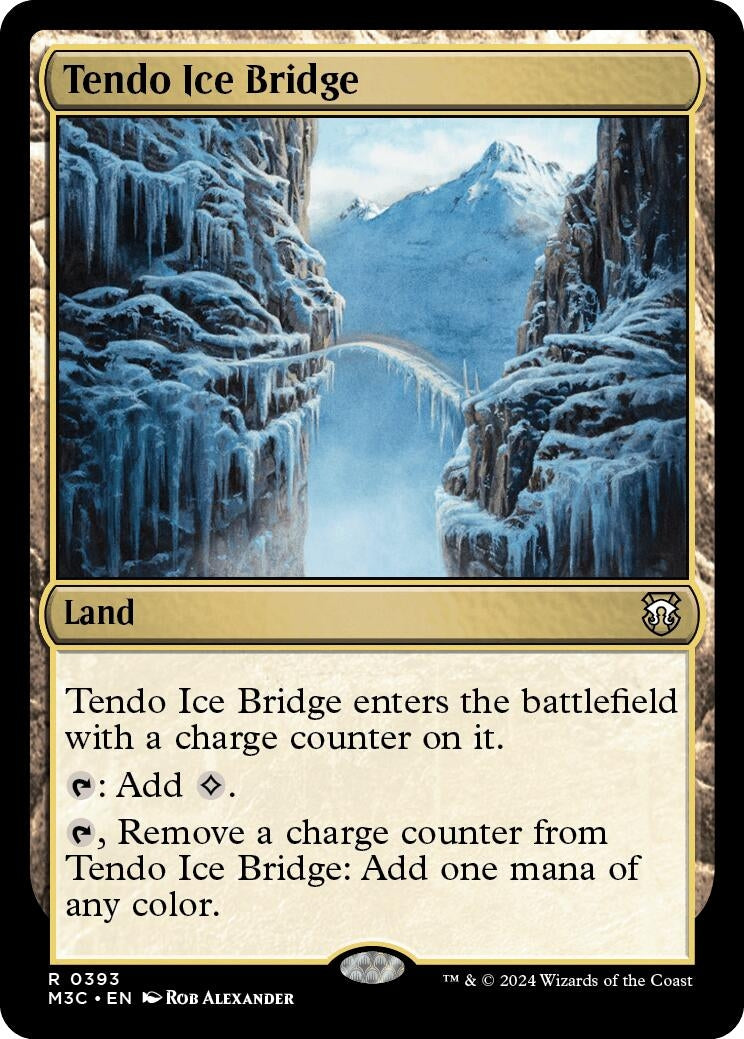Image for Tendo Ice Bridge (Ripple Foil) (393) (M3C) - Magic: The Gathering