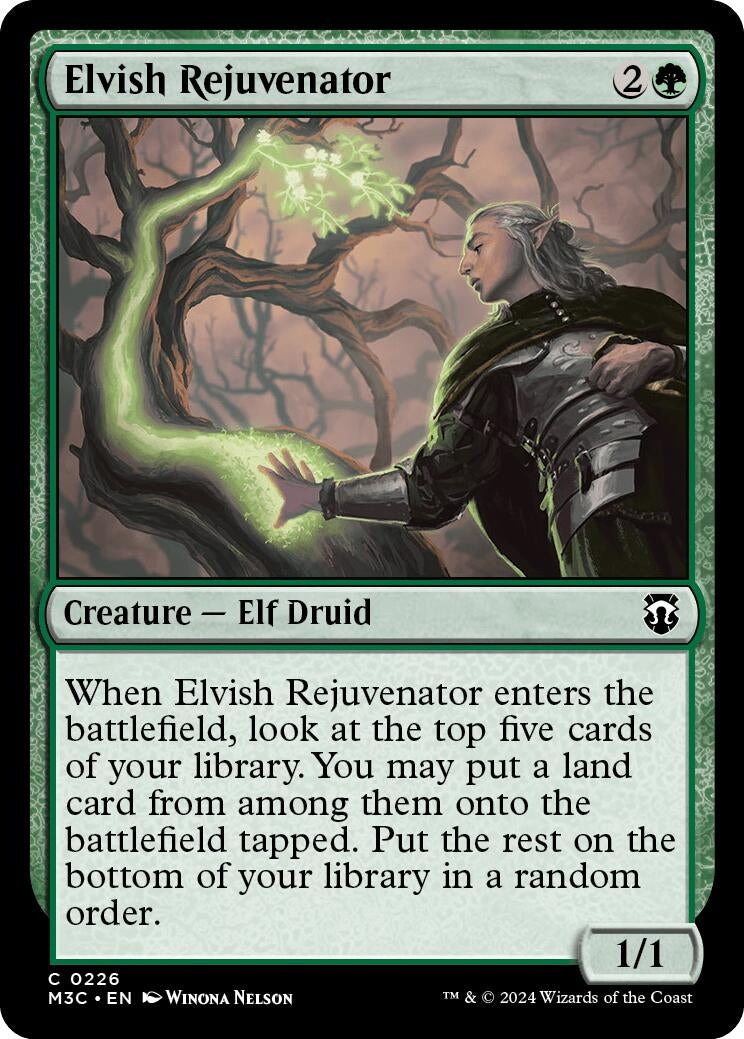Image for Elvish Rejuvenator (Ripple Foil) (226) (M3C) - Magic: The Gathering
