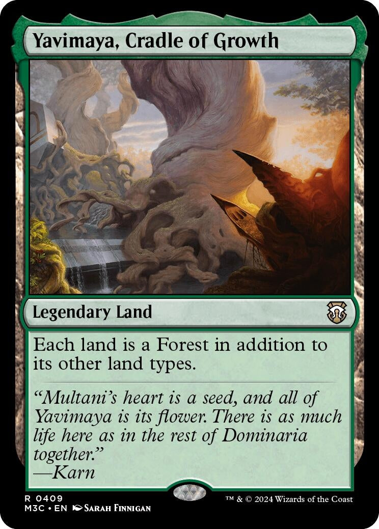Image for Yavimaya, Cradle of Growth (Ripple Foil) (409) (M3C) - Magic: The Gathering