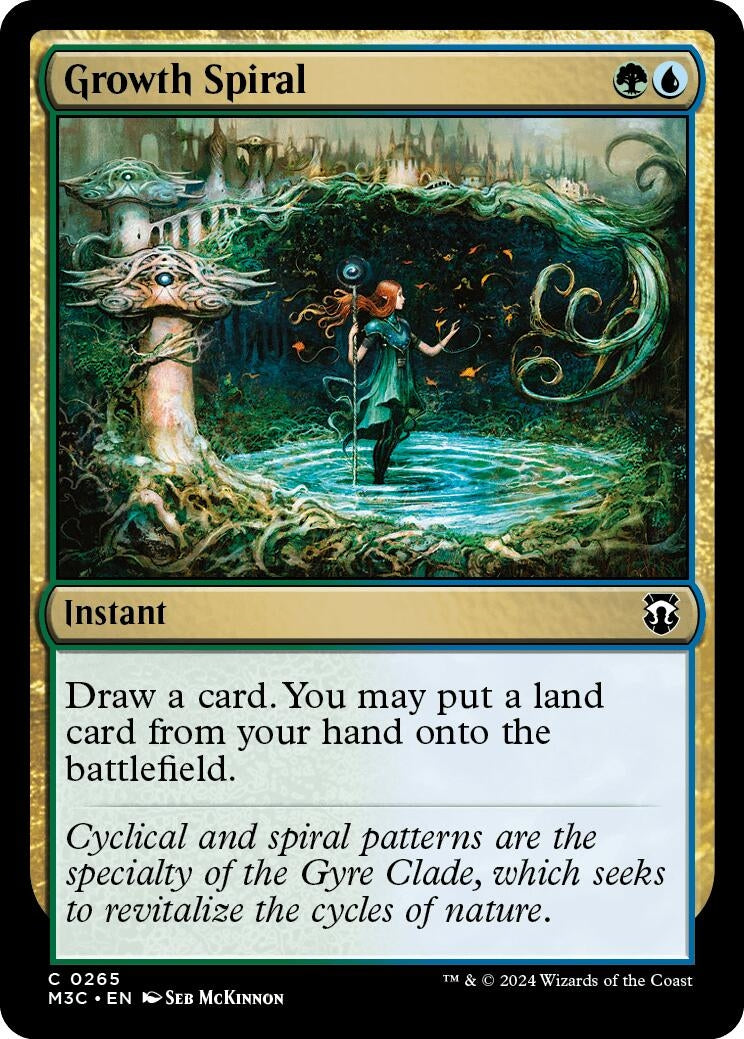Image for Growth Spiral (Ripple Foil) (265) (M3C) - Magic: The Gathering