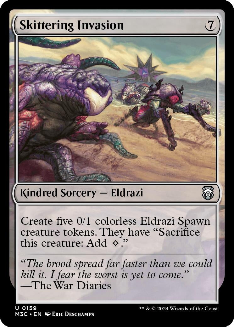 Image for Skittering Invasion (Ripple Foil) (159) (M3C) - Magic: The Gathering