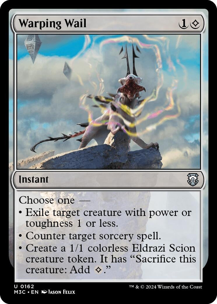 Image for Warping Wail (Ripple Foil) (162) (M3C) - Magic: The Gathering
