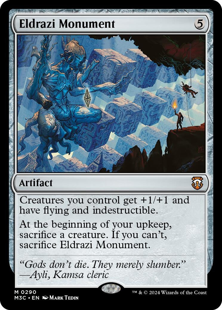 Image for Eldrazi Monument (Ripple Foil) (290) (M3C) - Magic: The Gathering