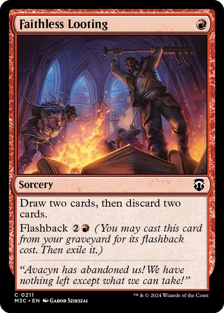 Image for Faithless Looting (211) (M3C) - Magic: The Gathering