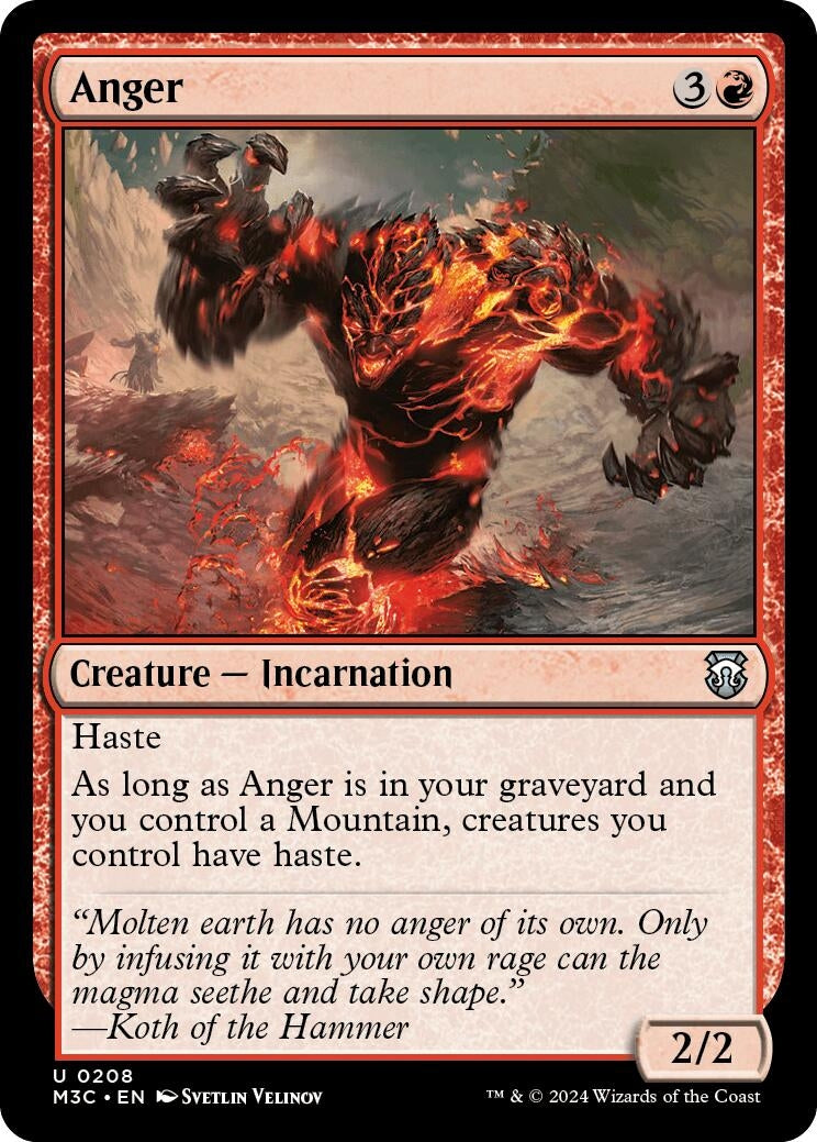 Image for Anger (208) (M3C) - Magic: The Gathering