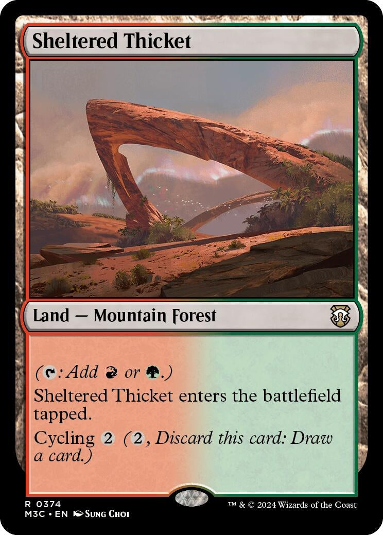 Image for Sheltered Thicket (374) (M3C) - Magic: The Gathering