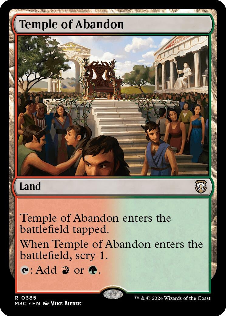 Image for Temple of Abandon (385) (M3C) - Magic: The Gathering