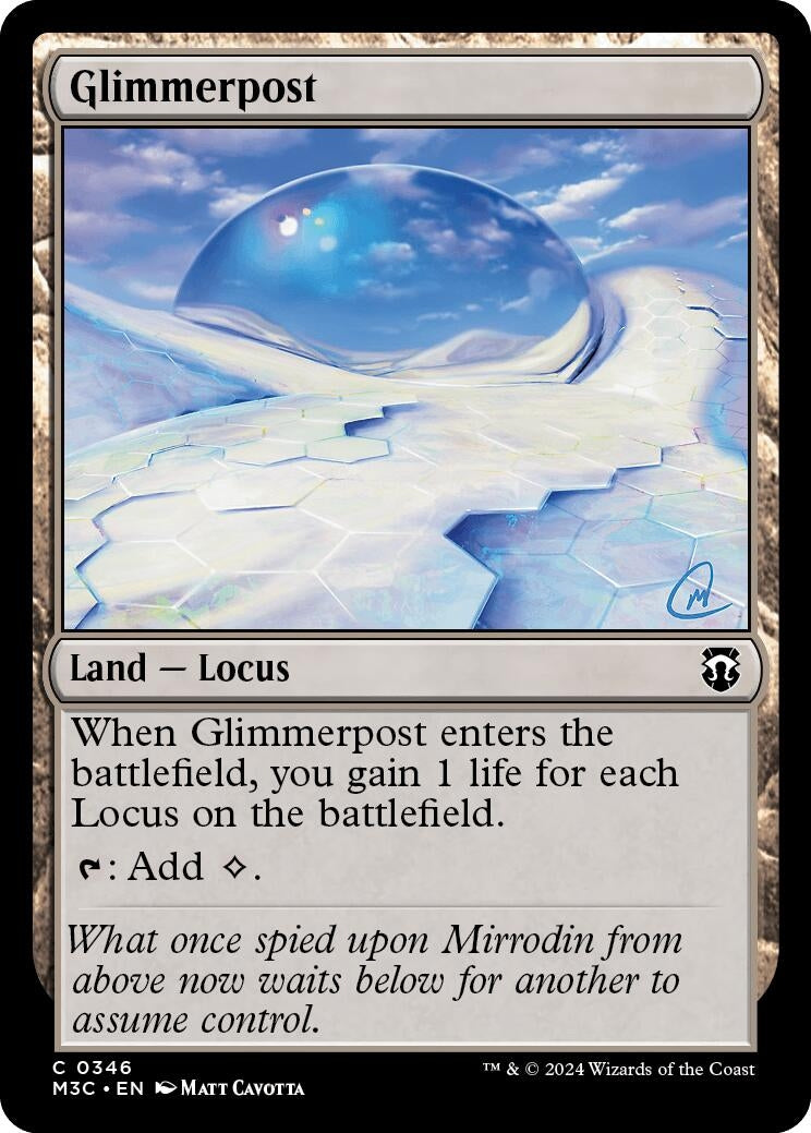 Image for Glimmerpost (Ripple Foil) (346) (M3C) - Magic: The Gathering