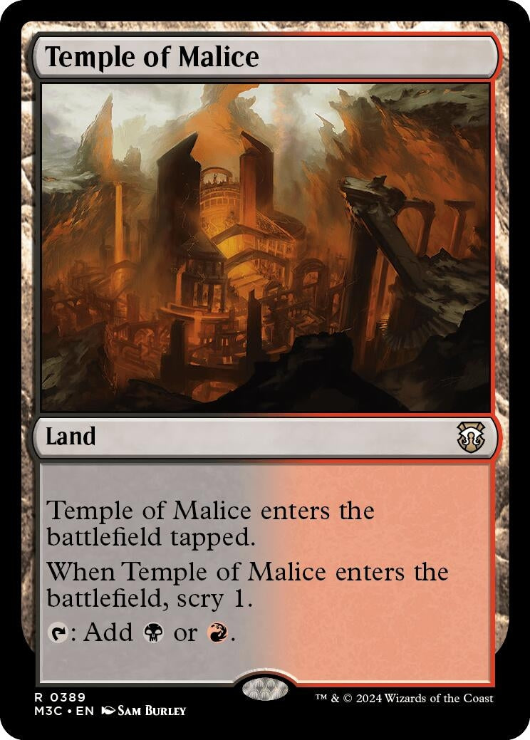 Image for Temple of Malice (389) (M3C) - Magic: The Gathering